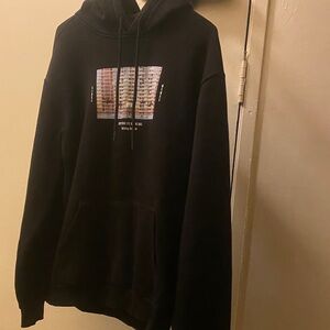 Black Graphic Hoodie